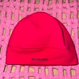 Columbia Omni-Heat, Bright Pink, Fleece Beanie, Size Small/Medium, Unisex.
